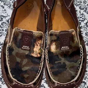 Camo Ariat slip on shoes